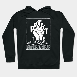 Protect the mountains White Hoodie